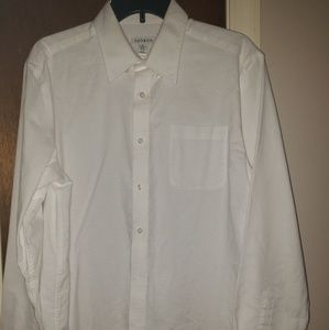 Medium White Button Down Shirt by George